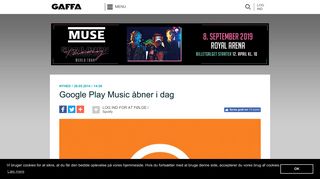 
                            6. Google Play Music åbner i dag | GAFFA.dk