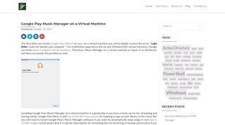 
                            4. Google Play Music Manager on a Virtual Machine | Panda Tech LLC