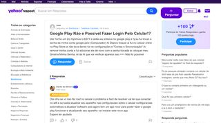 
                            11. Google Play Não e Possível Fazer Login Pelo Celular!? | Yahoo ...