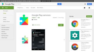 
                            6. Google Play Services – Apps no Google Play