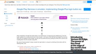 
                            9. Google Play Services in emulator, implementing Google Plus login ...