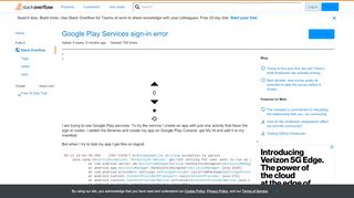 
                            10. Google Play Services sign-in error - Stack Overflow