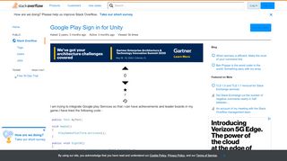 
                            11. Google Play Sign in for Unity - Stack Overflow