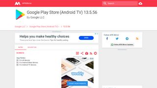 
                            12. Google Play Store (Android TV) 13.5.56 APK Download by Google ...