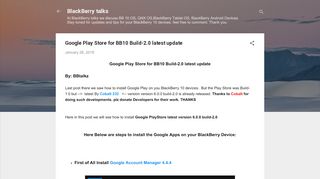 
                            4. Google Play Store for BB10 Build-2.0 latest update - BlackBerry talks