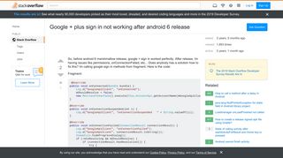 
                            10. Google + plus sign in not working after android 6 release - Stack ...