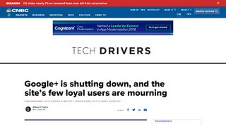 
                            13. Google Plus users mourn shutdown - CNBC.com