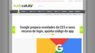 
                            13. Google prepara novidades da CES e novo recurso de login, aponta ...