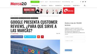 
                            5. Google presenta Customer Reviews, ¿para qué sirve a las marcas?