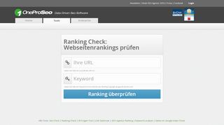 
                            6. Google Ranking Check - Jetzt Kostenlos! - OneProSeo