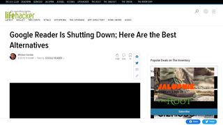 
                            5. Google Reader Is Shutting Down; Here Are the Best Alternatives