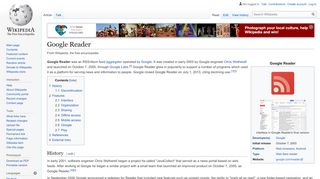 
                            2. Google Reader - Wikipedia