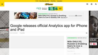 
                            9. Google releases official Analytics app for iPhone and iPad | iMore