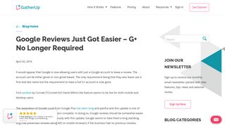 
                            7. Google Reviews Just Got Easier - G+ No Longer Required - GatherUp