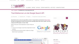 
                            8. Google Search API - Sistrix API ist Erster - SEO-Book