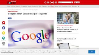 
                            4. Google Search Console Login - so geht's - FOCUS Online