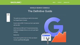 
                            10. Google Search Console: The Definitive Guide - Backlinko