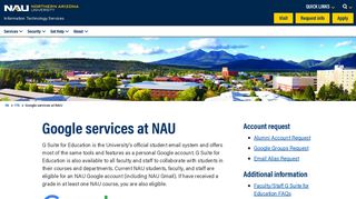 
                            1. Google Services at NAU - Northern Arizona University