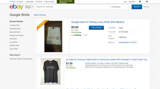 
                            5. Google Shirt | eBay