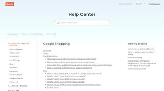 
                            13. Google Shopping – Duda Support