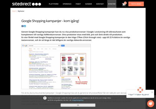
                            7. Google Shopping kampanjer - Kom igång nu! | SiteDirect