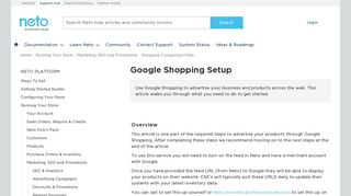 
                            11. Google Shopping Setup - Neto