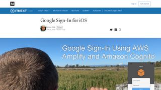 
                            13. Google Sign-In Using AWS Amplify and Amazon Cognito - itnext