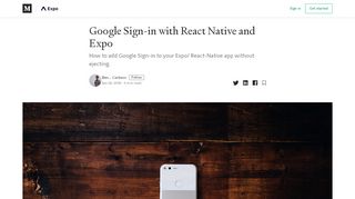 
                            12. Google Sign-in with React Native and Expo – Exposition - Expo blog