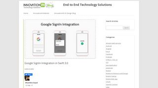 
                            10. Google SignIn Integration in Swift 3.0 | InnovationM Blog