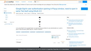 
                            4. Google SignIn user authentication opening in Popup window, need to ...