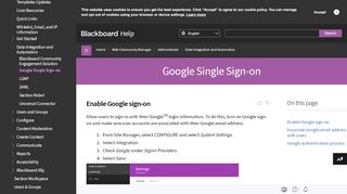 
                            6. Google Single Sign-on | Blackboard Help