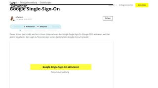 
                            4. Google Single-Sign-On – Personio