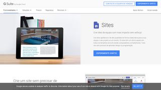 
                            5. Google Sites: crie e aloje Websites empresariais | G Suite