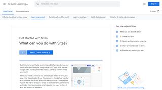 
                            7. Google Sites: Get Started | Learning Center | G Suite