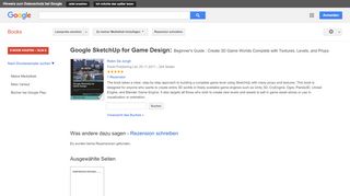 
                            10. Google SketchUp for Game Design: Beginner's Guide : Create 3D Game ...
