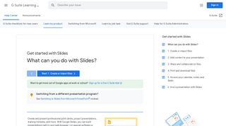
                            8. Google Slides: Get Started | Learning Center | G Suite