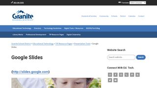 
                            7. Google Slides - Granite School District