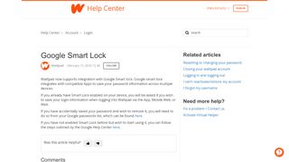 
                            8. Google Smart Lock – Help Center - Wattpad Support