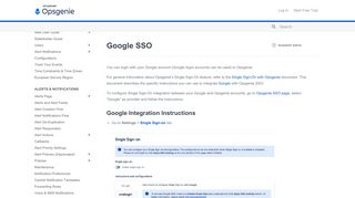 
                            11. Google SSO - Opsgenie Docs