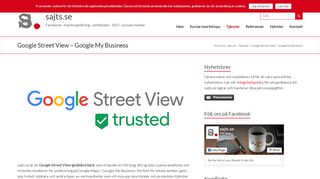 
                            10. Google Street View - Google My Business - sajts.se