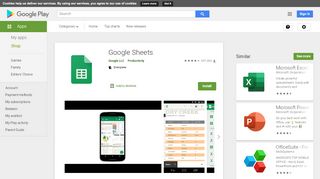 
                            3. Google Tabellen – Apps bei Google Play