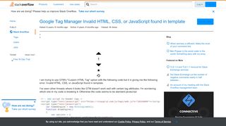 
                            11. Google Tag Manager Invalid HTML, CSS, or JavaScript found in ...