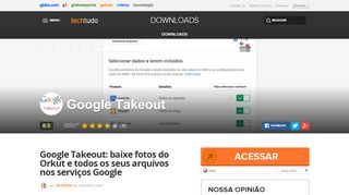 
                            9. Google Takeout | Download | TechTudo