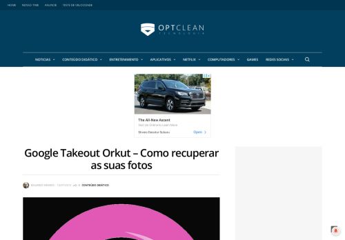 
                            5. Google Takeout Orkut - Como recuperar as suas fotos - Optclean