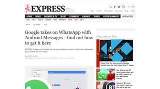 
                            12. Google takes on WhatsApp with Android Messages - find out how to ...