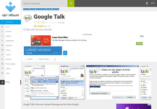
                            5. Google Talk 1.0.0.105 - Download
