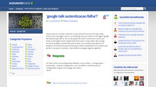 
                            12. 'google talk autenticacao falha'? | Android - Accelerated Ideas