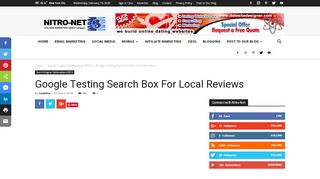 
                            12. Google Testing Search Box For Local Reviews - Nitro-Net Internet ...