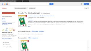 
                            10. Google: The Missing Manual: The Missing Manual