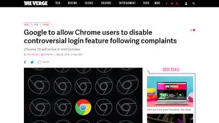 
                            12. Google to allow Chrome users to disable controversial login feature ...